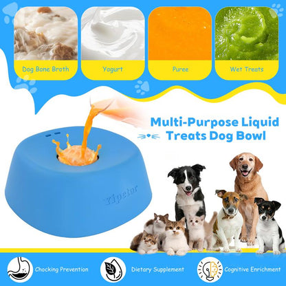 Slow Feeder Dog Bowls for Liquid Treat